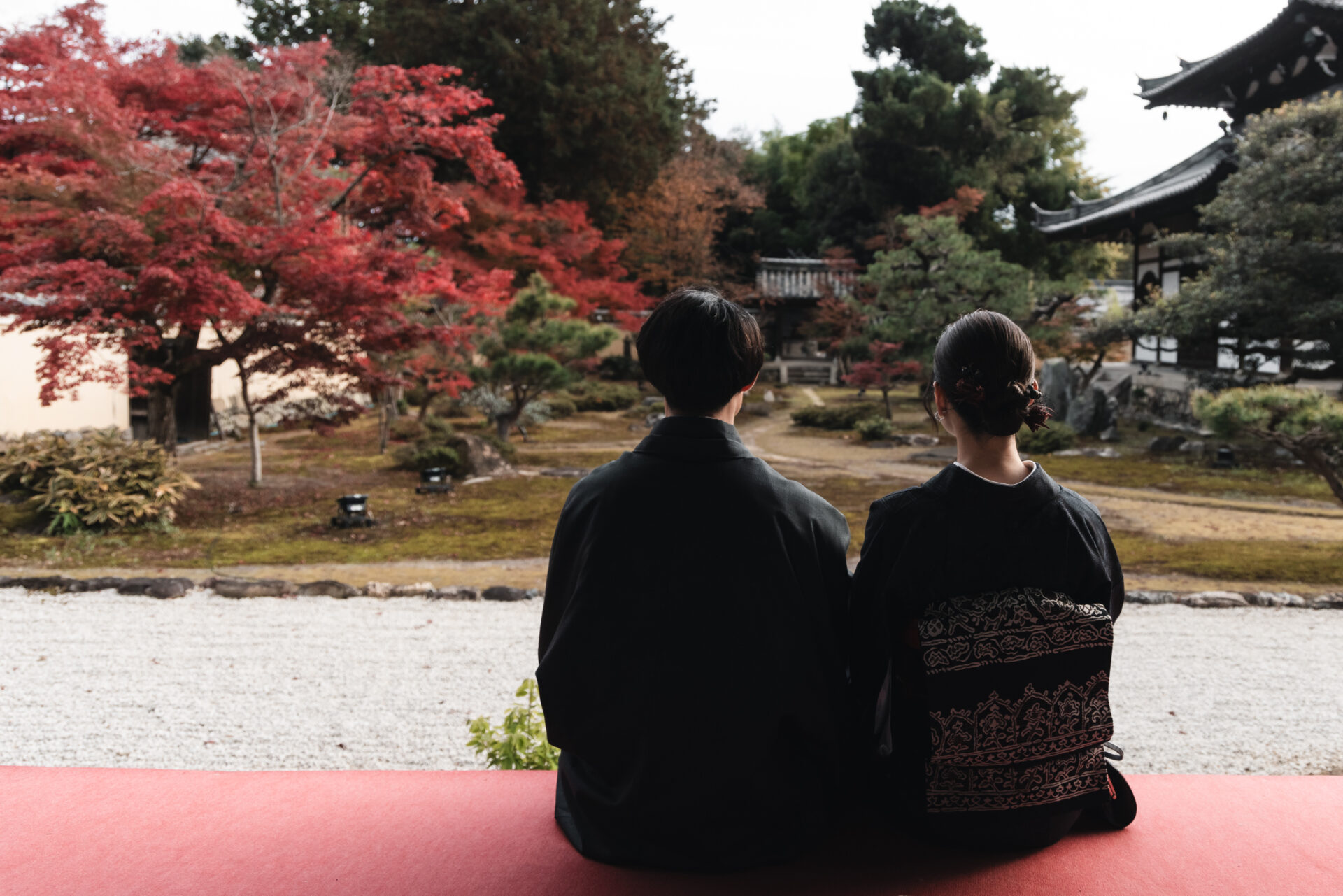 鹿王院の紅葉_出張撮影